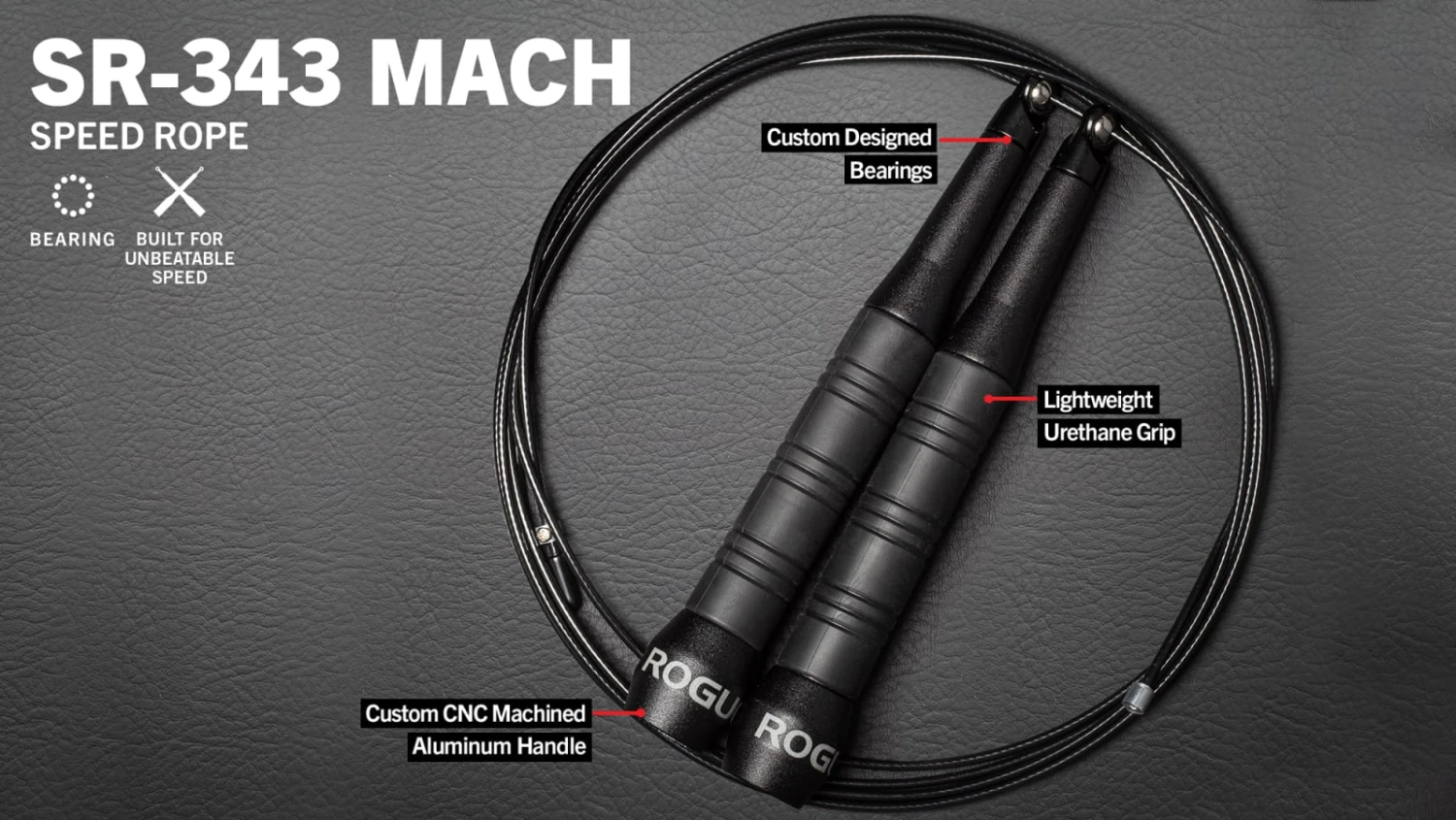 Rogue SR-343 Mach Speed Rope 3 Rogue SR-343 Mach Speed Rope