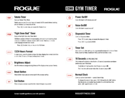 Rogue Echo Two Sided Timer -Fitness Equipment Discount ECHOTIMER WEB2 jic31g