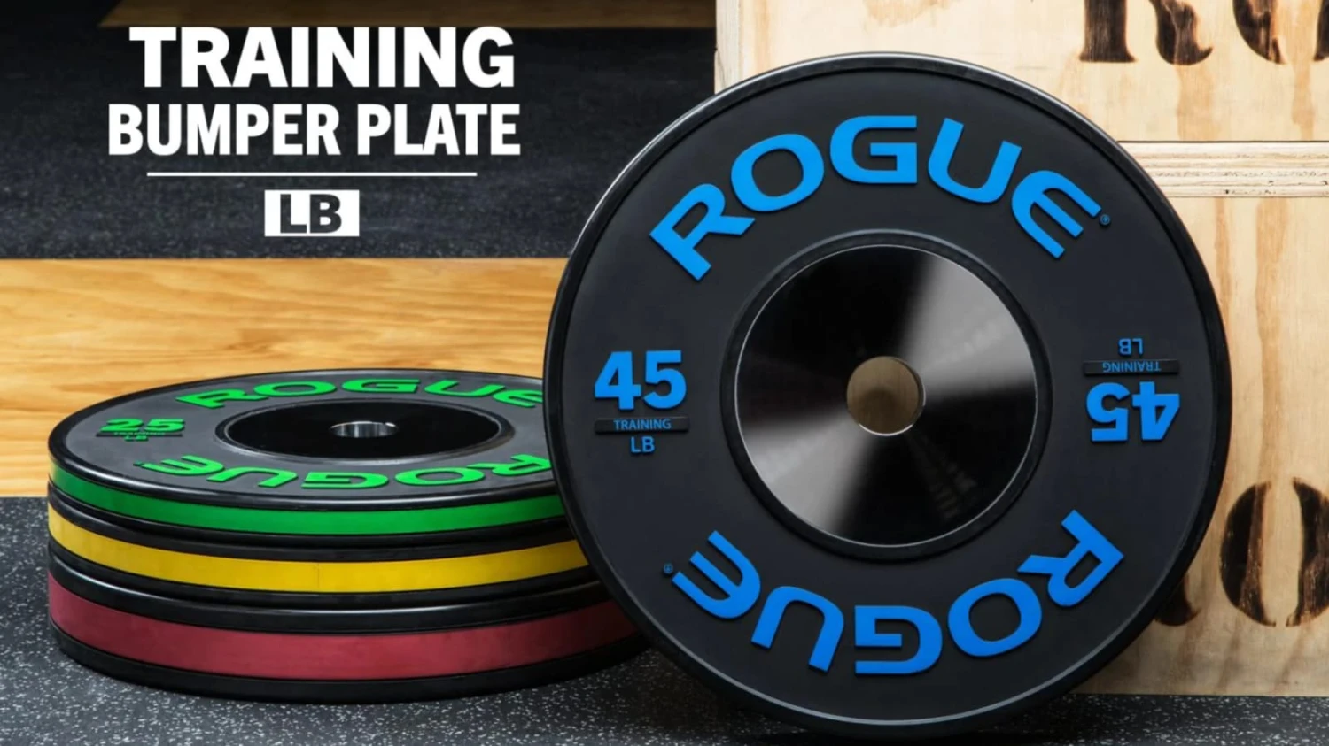 Rogue Black Training LB Plates 3 Rogue Black Training LB Plates