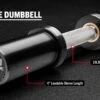 Rogue DB25-10 Loadable Dumbbell - Stainless -Fitness Equipment Discount RA2119 SSIL H mzpl01