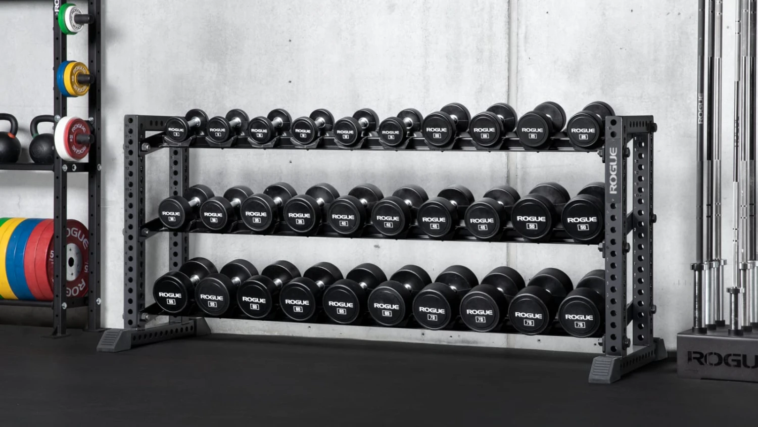 Rogue Monster 3 Tier Dumbbell Rack 3 Rogue Monster 3 Tier Dumbbell Rack